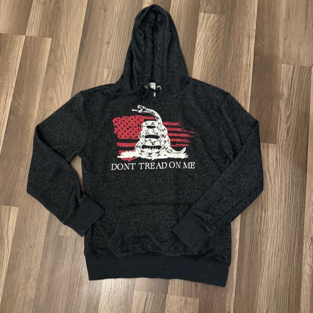 J. America Black Hoodie with Red Graphic